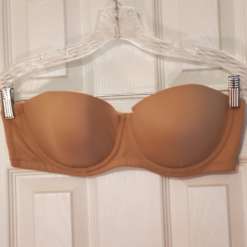 Gilligan & O'Malley - tan strapless bra - 38D